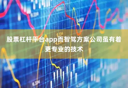 股票杠杆平台app而智驾方案公司虽有着更专业的技术